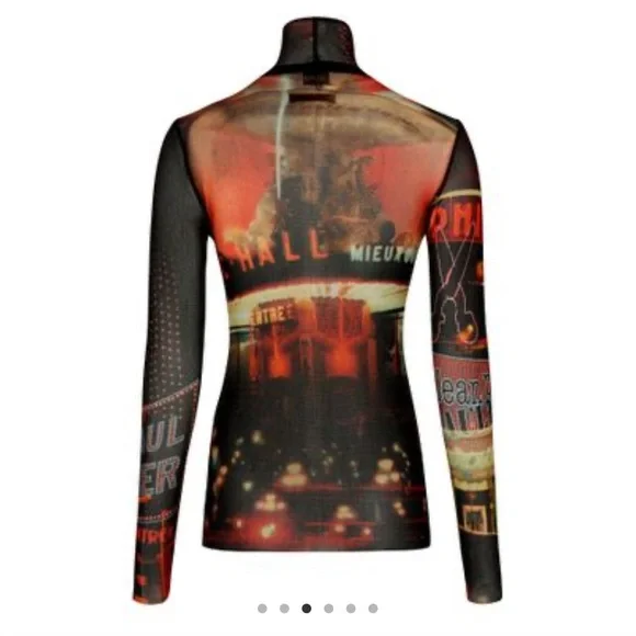 JPG Mesh long sleeve top Tees - Long Sleeve
